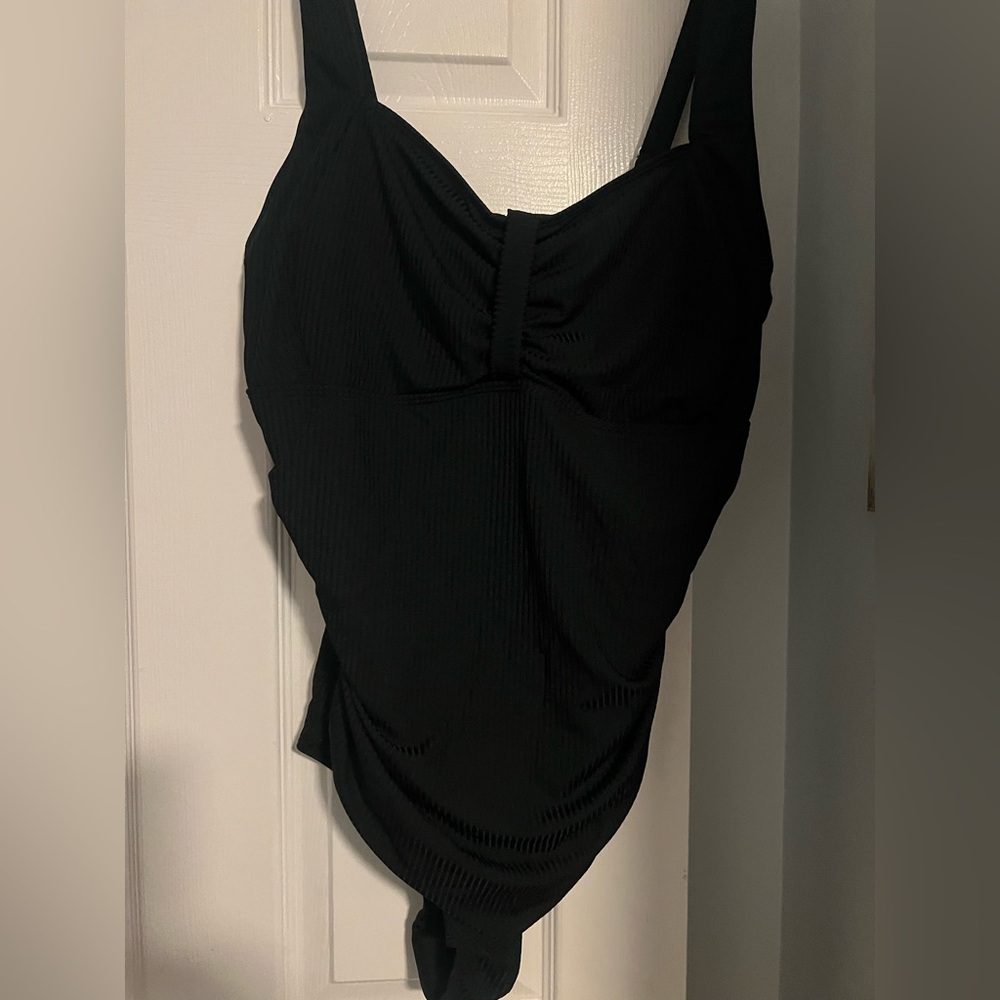 Black One-Piece Swimsuit